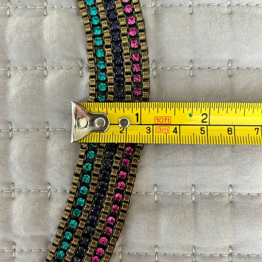Loren Hope Pink and Blue Statement Necklace - Picture 7 of 11